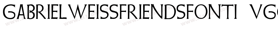 GabrielWeissFriendsFont-VGq7B字体转换