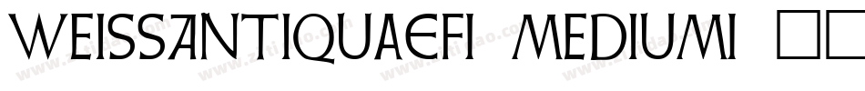 WeissAntiquaEF-Medium字体转换