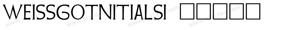 WeissGotnitials字体转换
