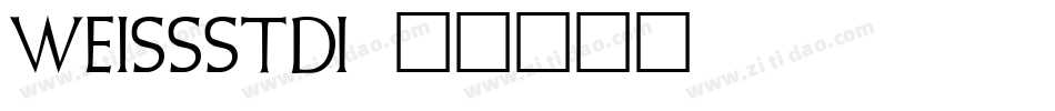 WeissStd字体转换