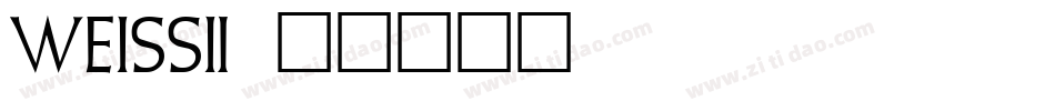 Weissi字体转换
