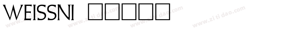 Weissn字体转换