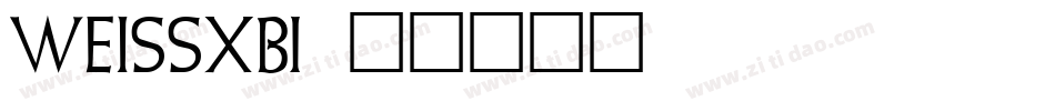 Weissxb字体转换