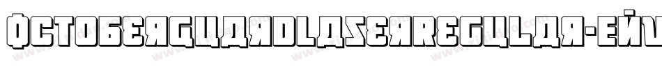 OctoberGuardLaserRegular-EnWr字体转换