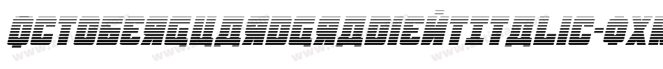 OctoberGuardGradientItalic-0XRv字体转换