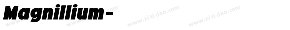 Magnillium字体转换