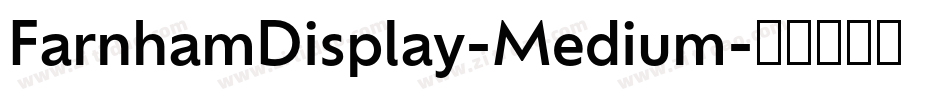 FarnhamDisplay-Medium字体转换