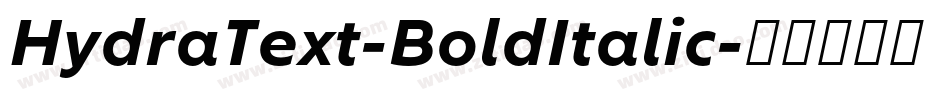 HydraText-BoldItalic字体转换