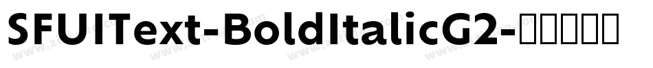 SFUIText-BoldItalicG2字体转换