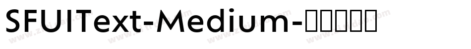 SFUIText-Medium字体转换
