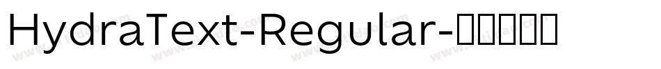 HydraText-Regular字体转换