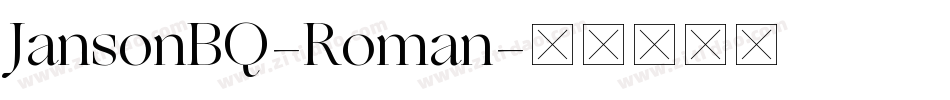 JansonBQ-Roman字体转换
