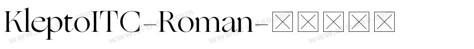 KleptoITC-Roman字体转换