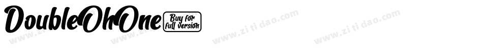 DoubleOhOne字体转换