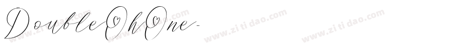 DoubleOhOne字体转换