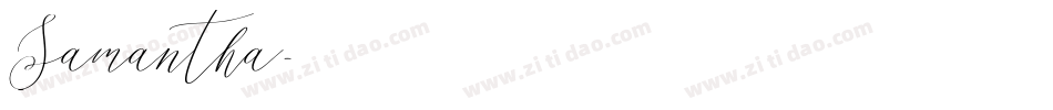 Samantha字体转换