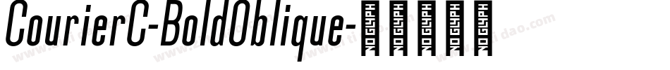 CourierC-BoldOblique字体转换
