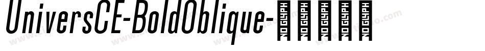 UniversCE-BoldOblique字体转换