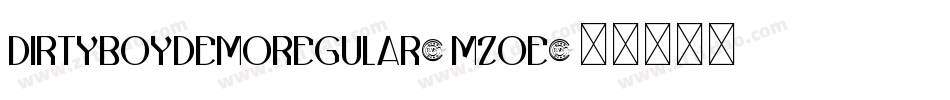 DirtyboyDemoRegular-Mzoe字体转换