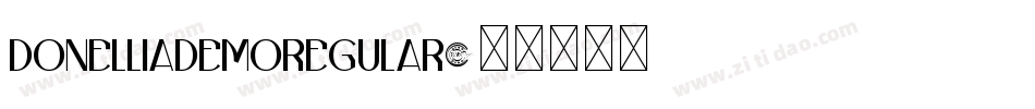 DonelliaDemoRegular字体转换