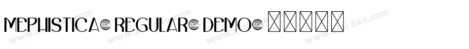 Mephistica-Regular-Demo字体转换