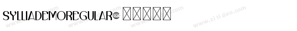 SylliaDemoRegular字体转换