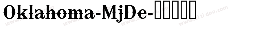 Oklahoma-MjDe字体转换