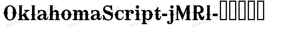 OklahomaScript-jMRl字体转换