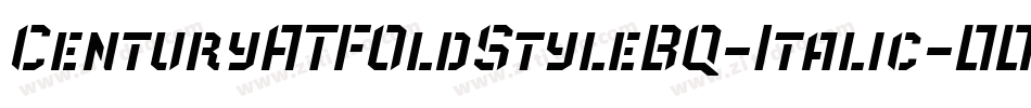CenturyATFOldStyleBQ-Italic字体转换