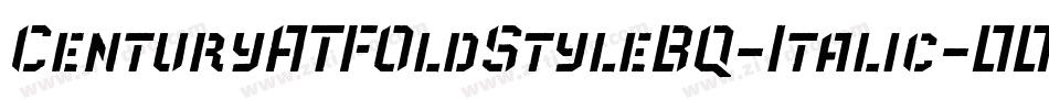 CenturyATFOldStyleBQ-Italic字体转换