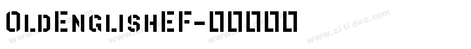OldEnglishEF字体转换