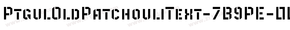 PtgulOldPatchouliText-7B9PE字体转换