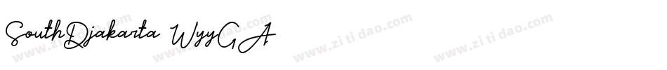 SouthDjakarta-WyyGA字体转换