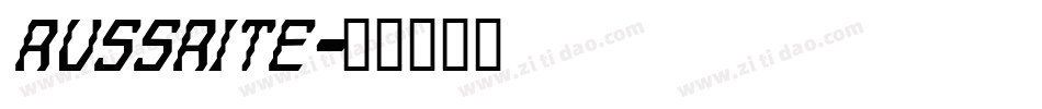 Russrite字体转换
