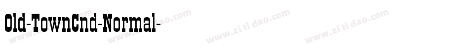 Old-TownCnd-Normal字体转换