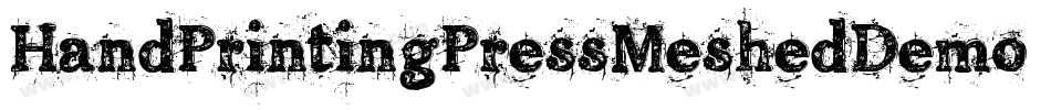 HandPrintingPressMeshedDemo-Yve2字体转换