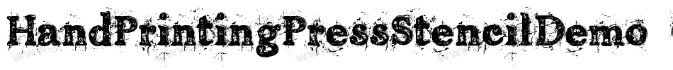 HandPrintingPressStencilDemo-OnjA字体转换