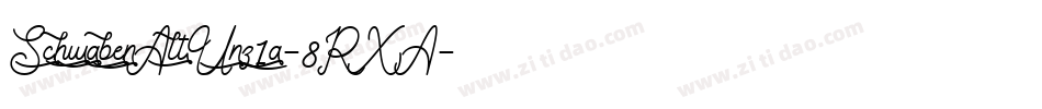 SchwabenAltUnz1a-8RXA字体转换