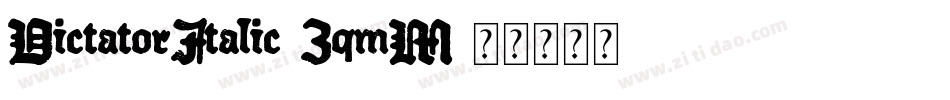 DictatorItalic-3qmM字体转换