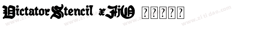 DictatorStencil-xJjO字体转换
