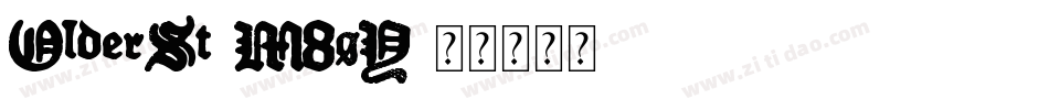OlderSt-M8gY字体转换