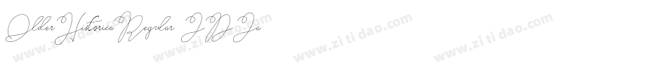 OlderHistoricaRegular-JDJa字体转换