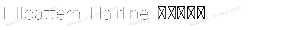 Fillpattern-Hairline字体转换