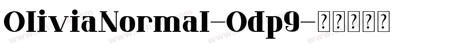 OliviaNormal-0dp9字体转换