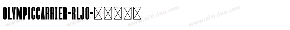 OlympicCarrier-rLjO字体转换