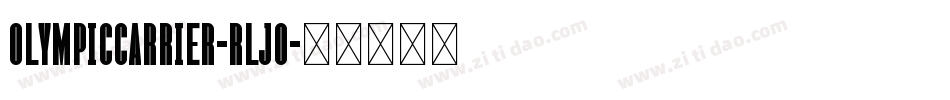 OlympicCarrier-rLjO字体转换