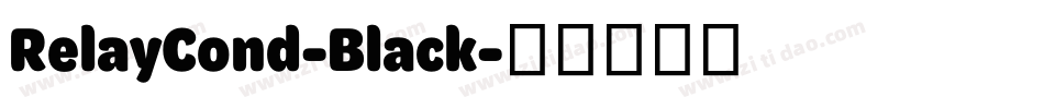 RelayCond-Black字体转换