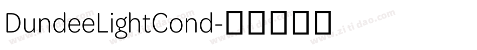 DundeeLightCond字体转换