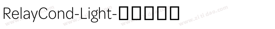 RelayCond-Light字体转换