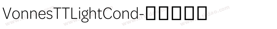 VonnesTTLightCond字体转换